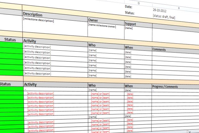 Detail Template Milestone Excel Nomer 41