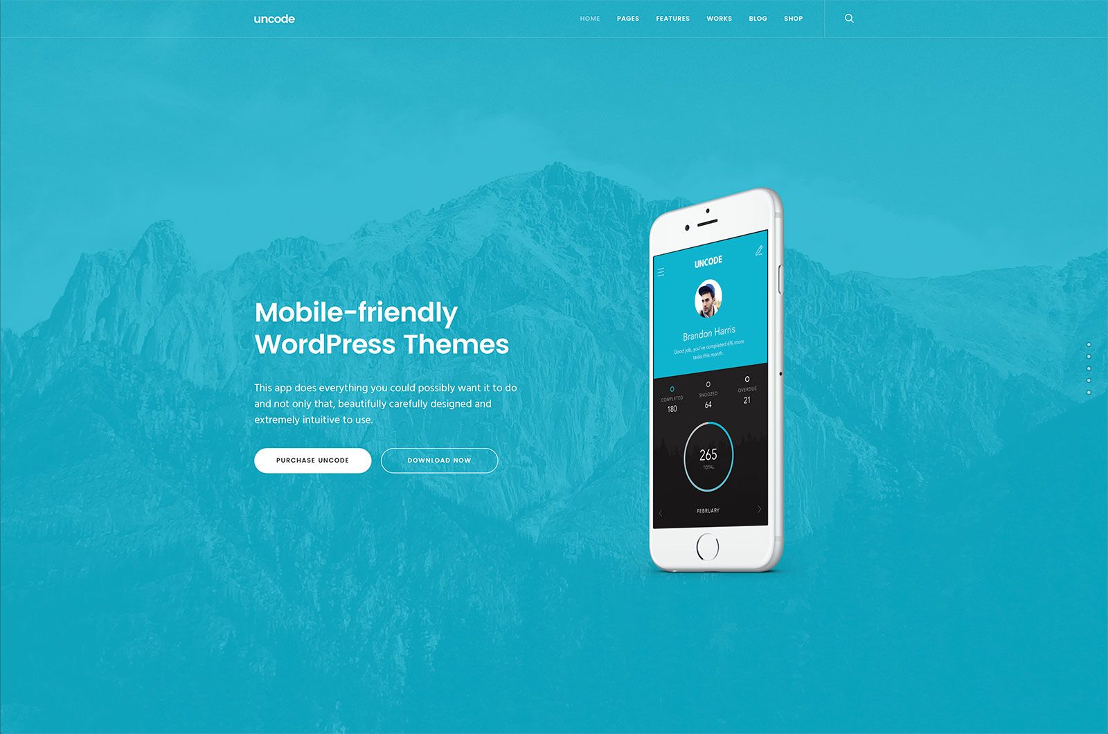 Detail Template Mobile Wordpress Nomer 2