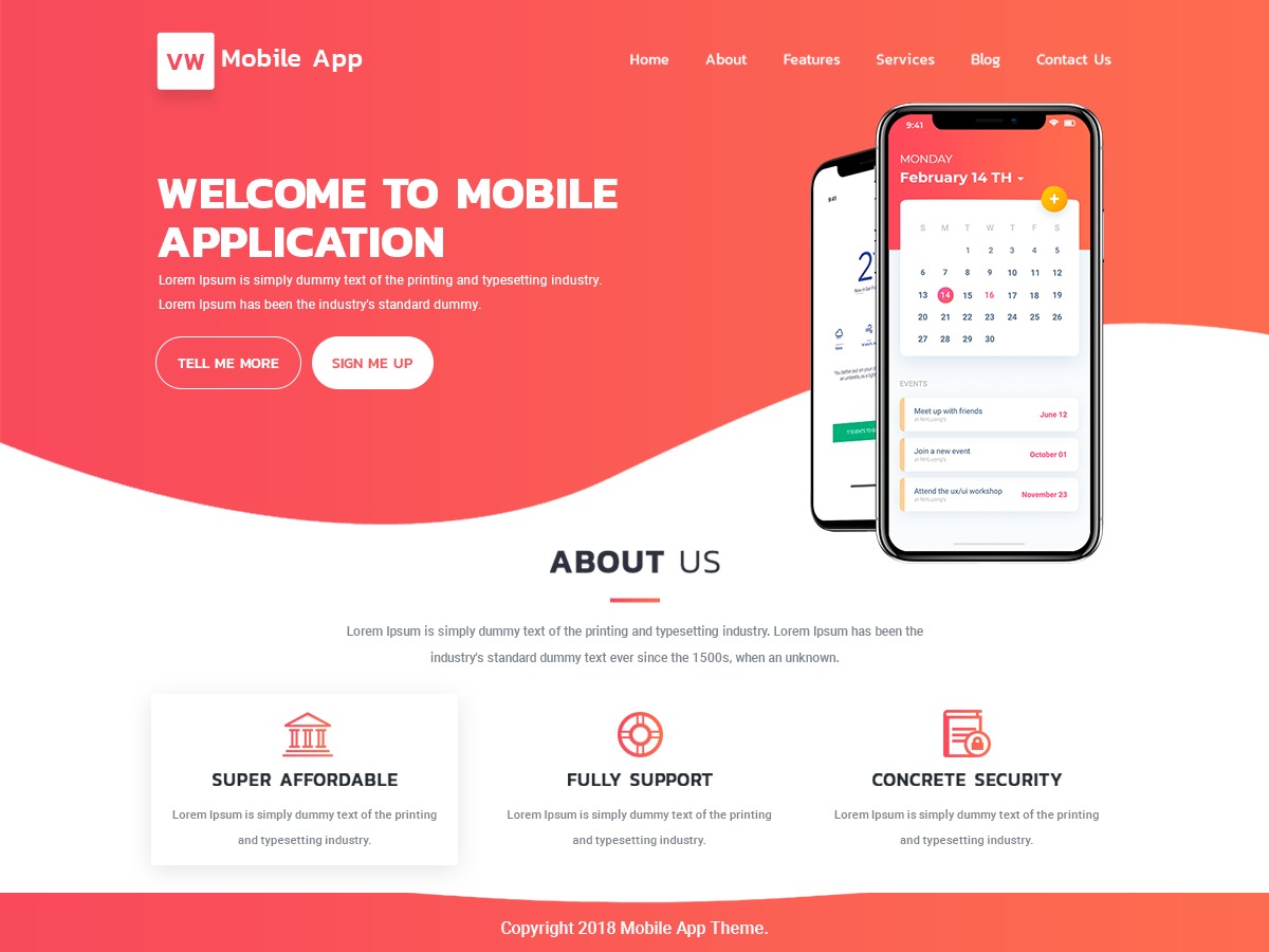 Detail Template Mobile Wordpress Nomer 28