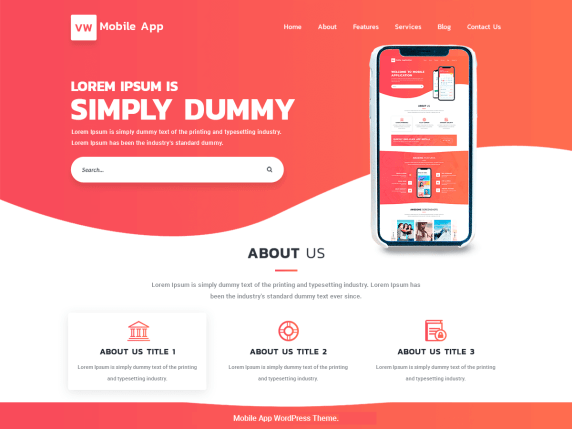 Detail Template Mobile Wordpress Nomer 4