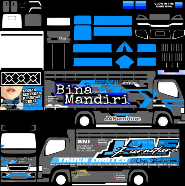 Template Mod Truck Bussid - KibrisPDR