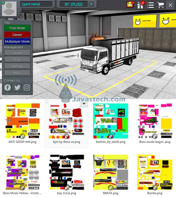 Detail Template Mod Truck Bussid Nomer 30