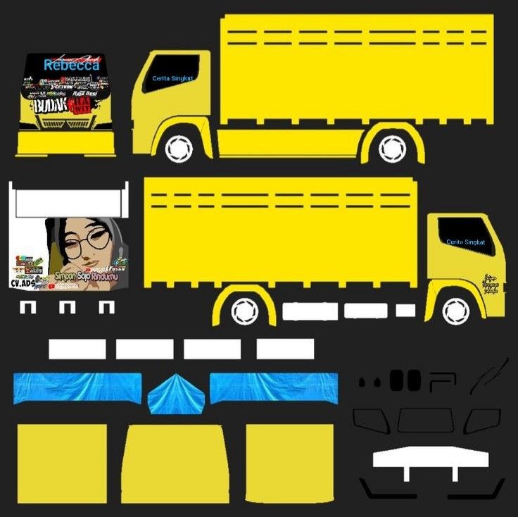 Detail Template Mod Truck Bussid Nomer 6