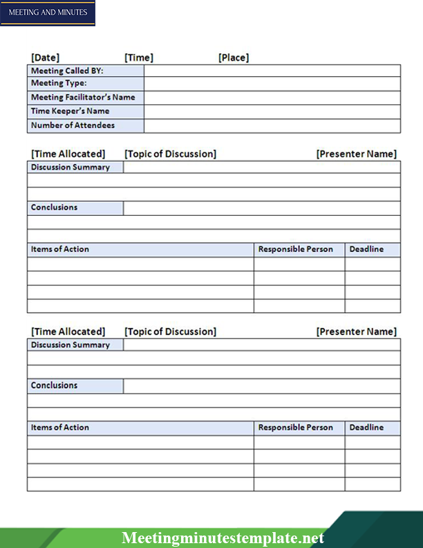 Detail Template Mom Meeting Excel Nomer 21