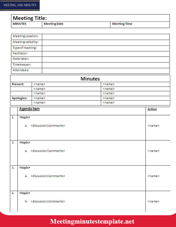 Detail Template Mom Meeting Excel Nomer 24