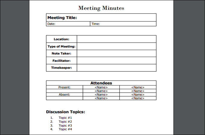Detail Template Mom Meeting Excel Nomer 35