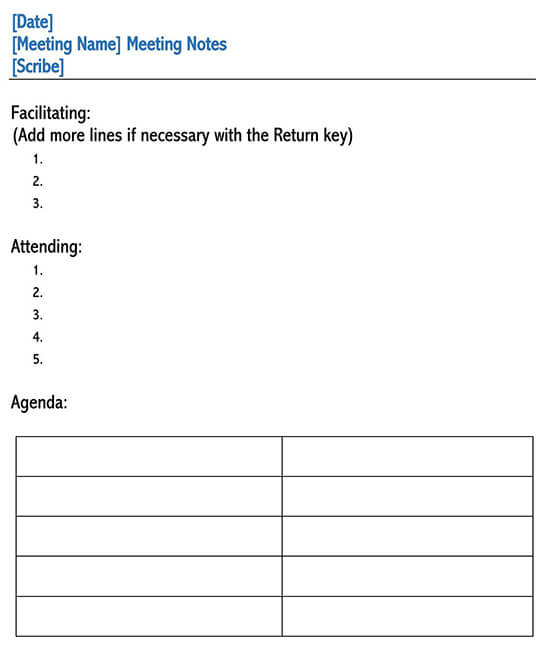 Detail Template Mom Meeting Excel Nomer 46
