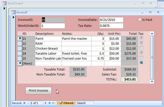 Detail Template Ms Access 2007 Nomer 17