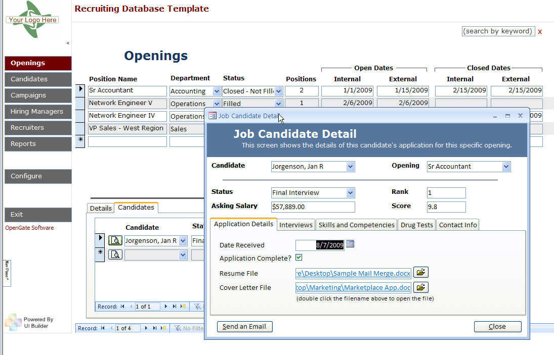 Detail Template Ms Access 2007 Nomer 20