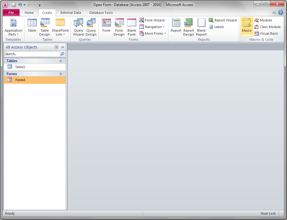Detail Template Ms Access 2007 Nomer 30