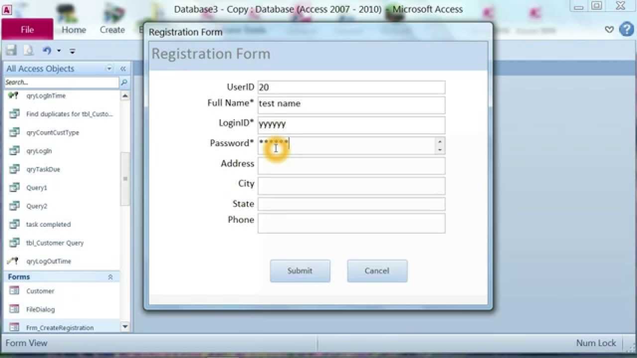 Detail Template Ms Access 2007 Nomer 34