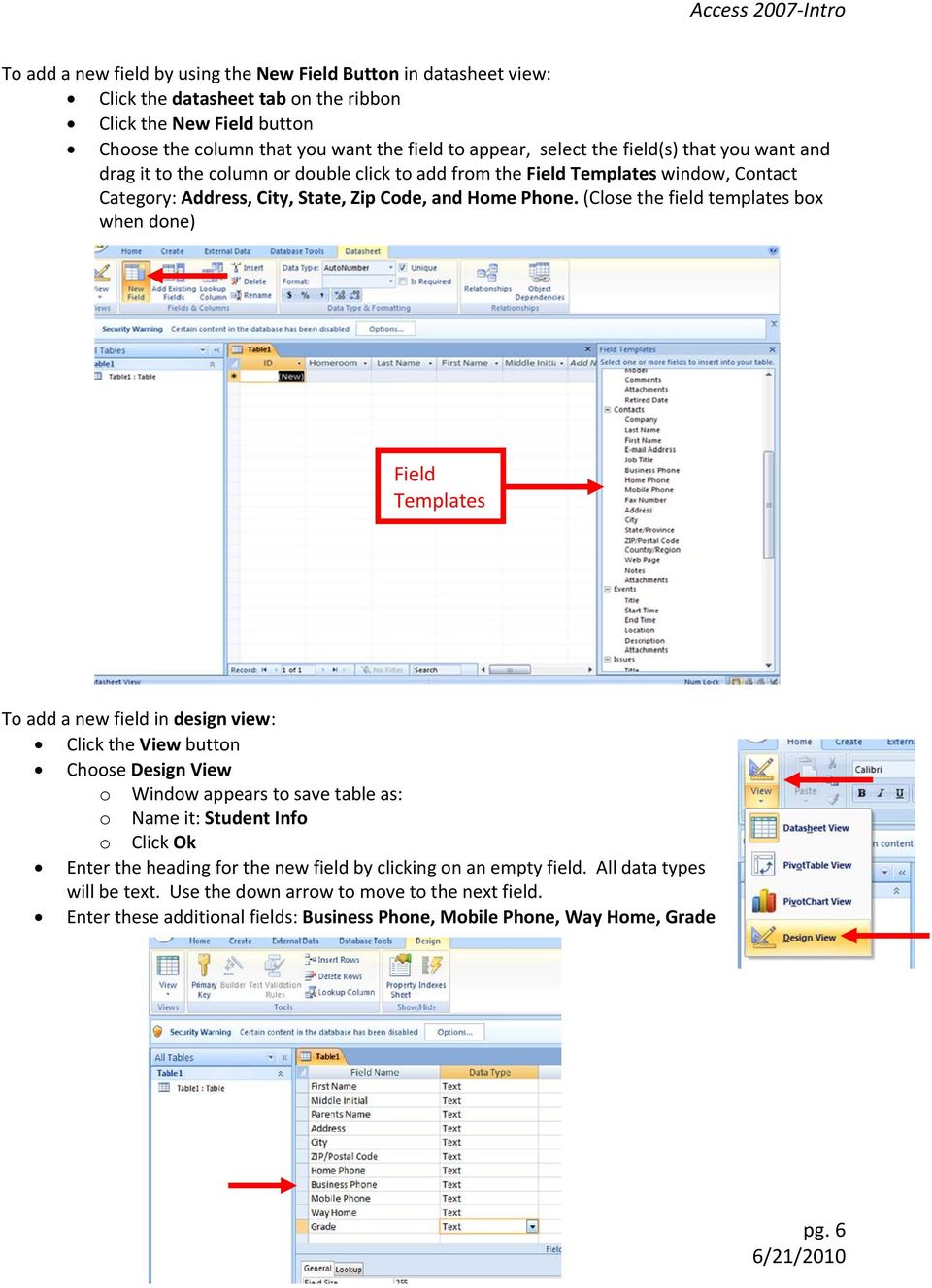 Detail Template Ms Access 2007 Nomer 36