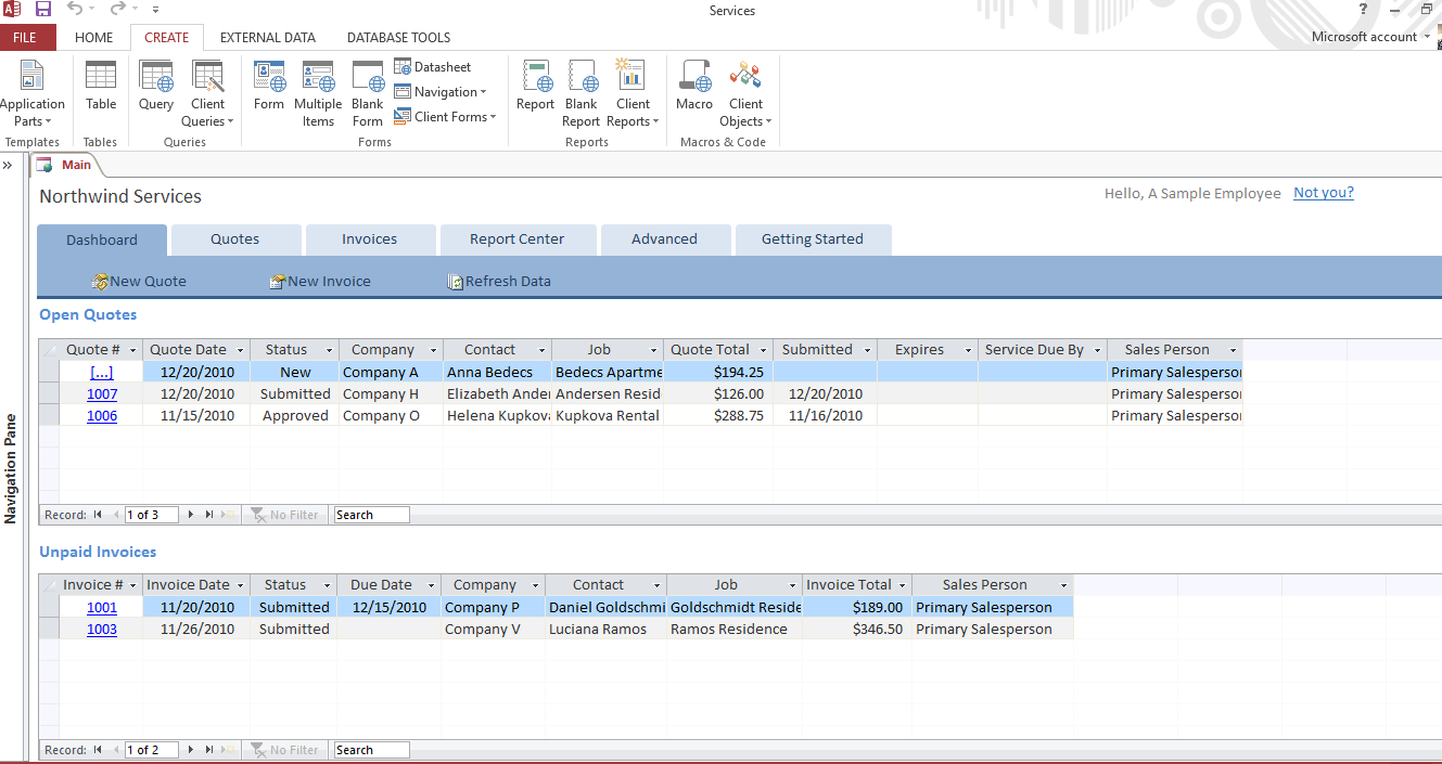 Detail Template Ms Access 2007 Nomer 39
