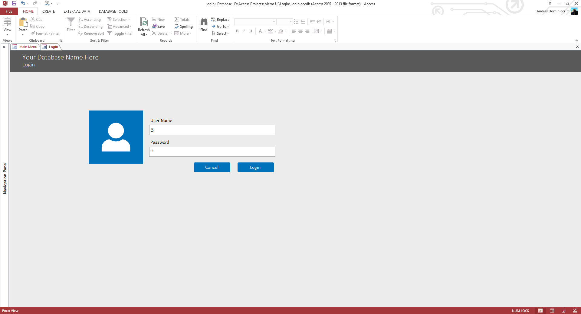 Detail Template Ms Access 2007 Nomer 40