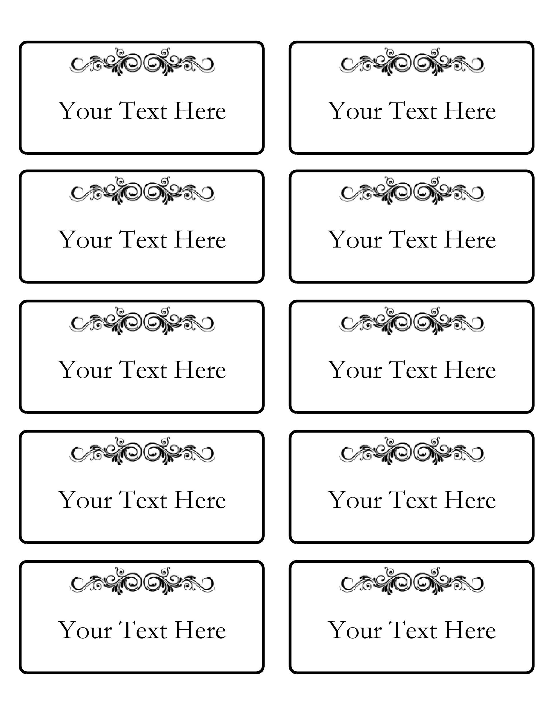 Detail Template Name Tag Word Nomer 6