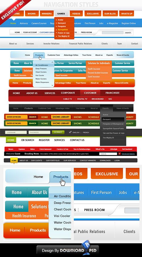 Template Navigation Menu - KibrisPDR