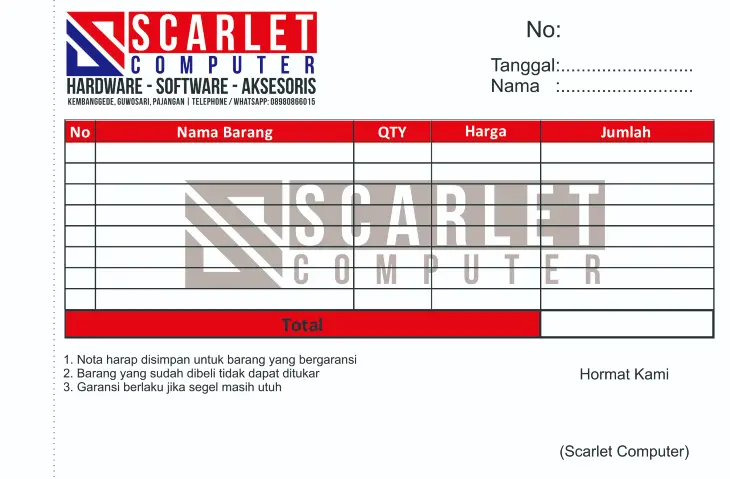 Detail Template Nota Docx Nomer 40