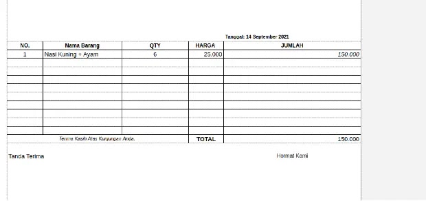 Detail Template Nota Docx Nomer 52