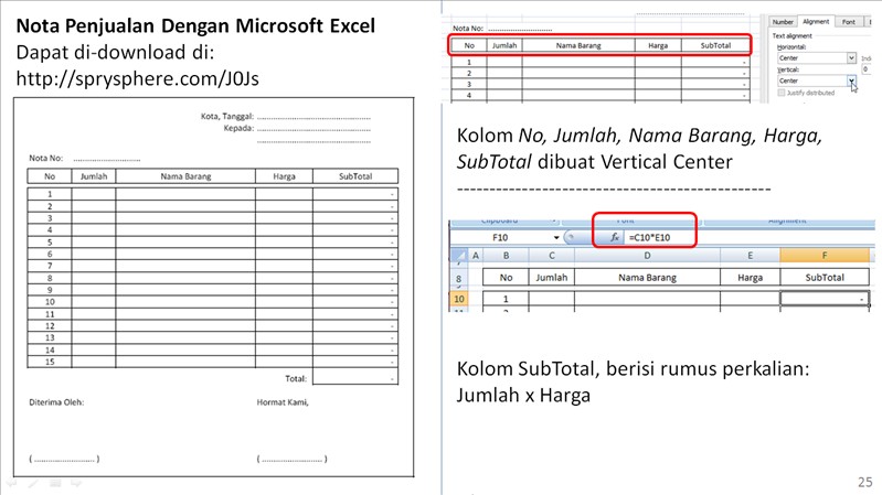 Detail Template Nota Excel Nomer 22