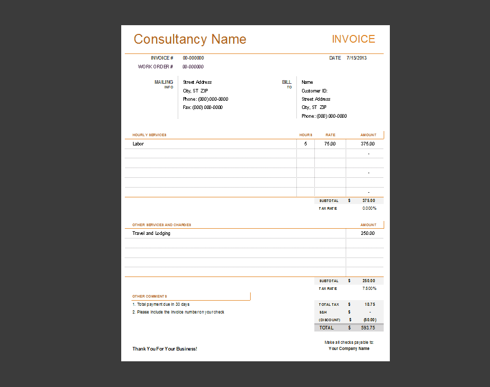 Detail Template Nota Excel Nomer 49