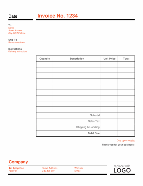 Detail Template Nota Kosong Nomer 17