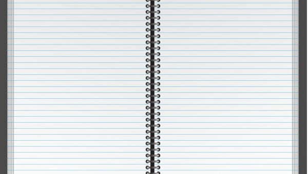 Detail Template Notebook Paper For Word Nomer 15