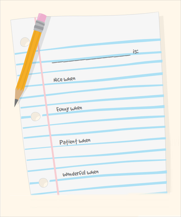 Detail Template Notebook Paper For Word Nomer 44