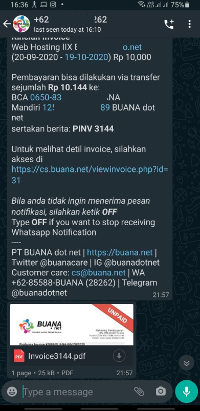 Detail Template Notifikasi Whatsapp Nomer 14