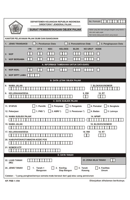 Detail Template Npwp Kosong Nomer 37