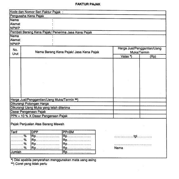 Detail Template Npwp Kosong Nomer 49