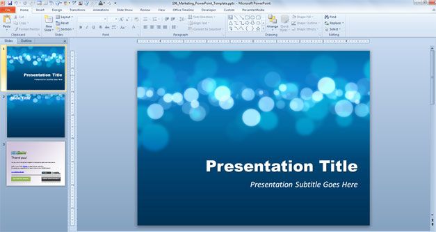 Detail Template Office Powerpoint 2010 Nomer 19