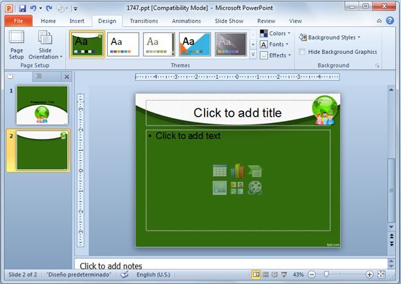 Detail Template Office Powerpoint 2010 Nomer 9