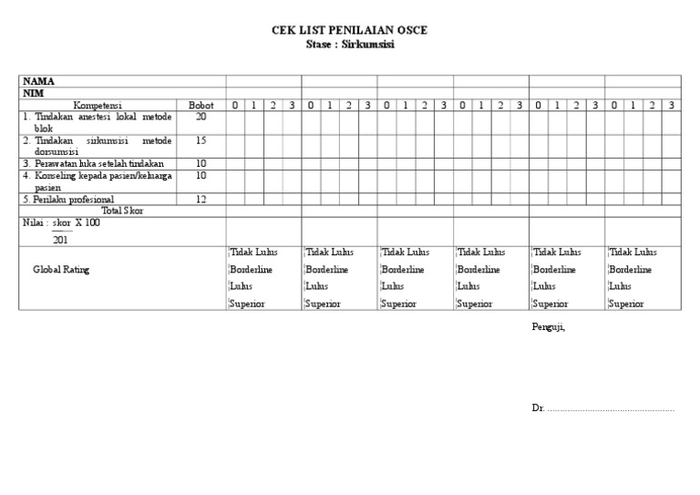 Detail Template Osce Ukmppd Nomer 19