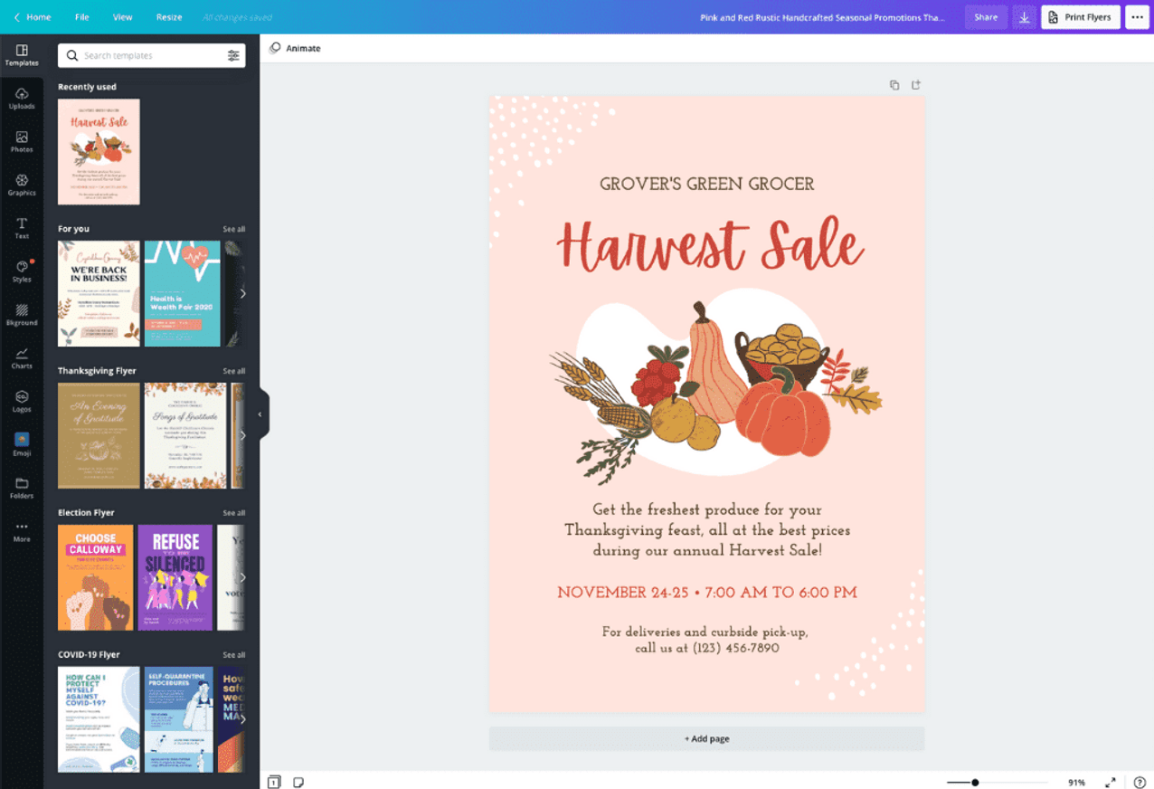 Detail Template Pamflet Gratis Nomer 43