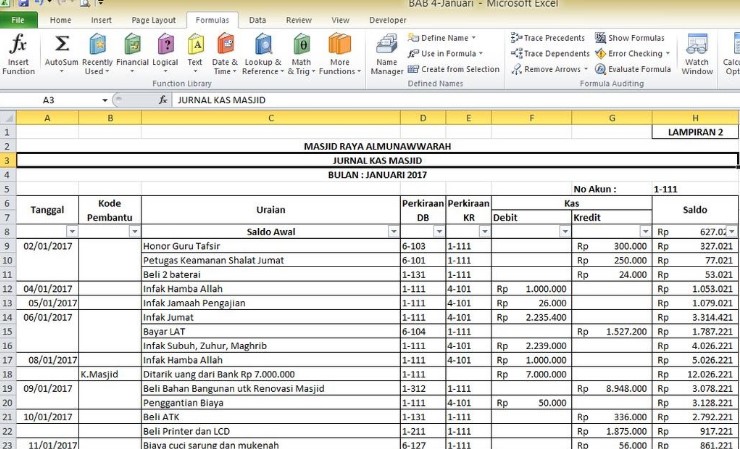 Detail Template Pembukuan Excel Koleksi Nomer 10 Detail Template Pembukuan Excel Koleksi Nomer 10