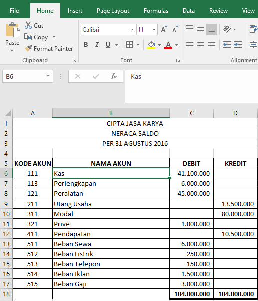 Detail Template Pembukuan Excel Nomer 34