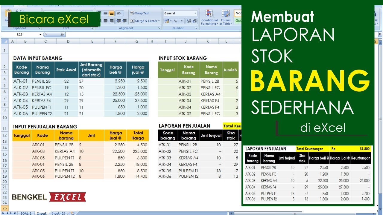 Detail Template Pembukuan Excel Nomer 49