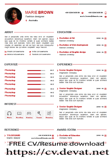 Detail Template Portfolio Docx Nomer 36