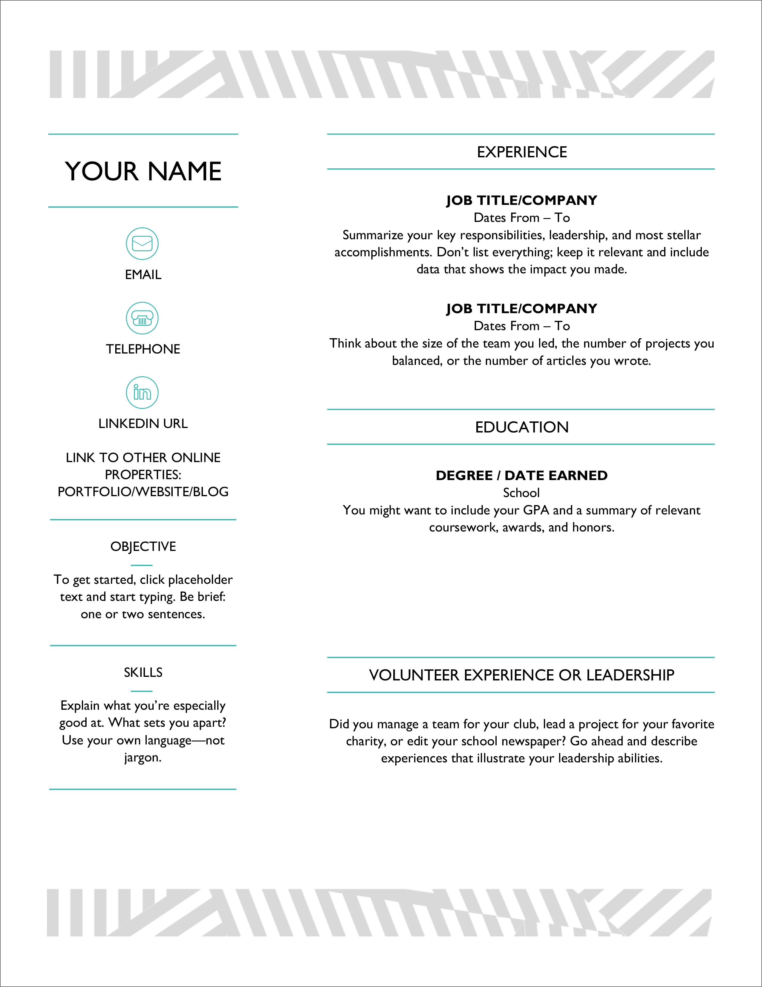 Detail Template Portfolio Docx Nomer 45