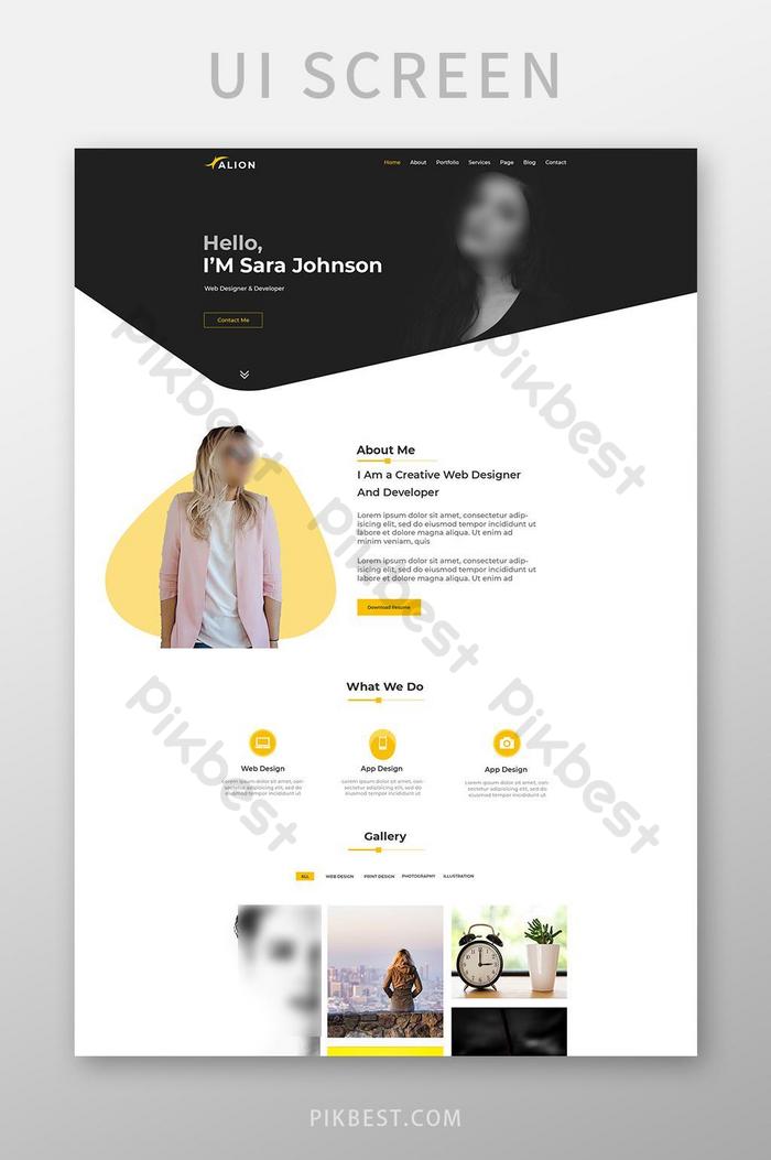 Detail Template Portofolio Desain Nomer 48