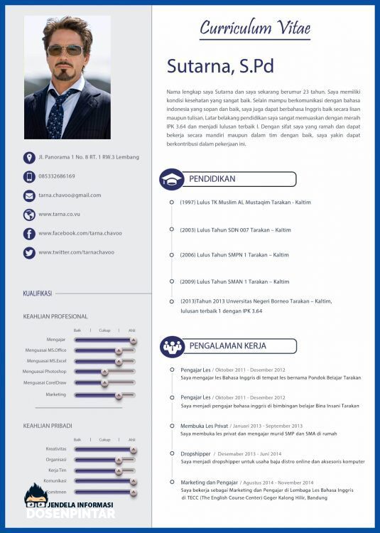 Detail Template Portofolio Lamaran Kerja Nomer 22