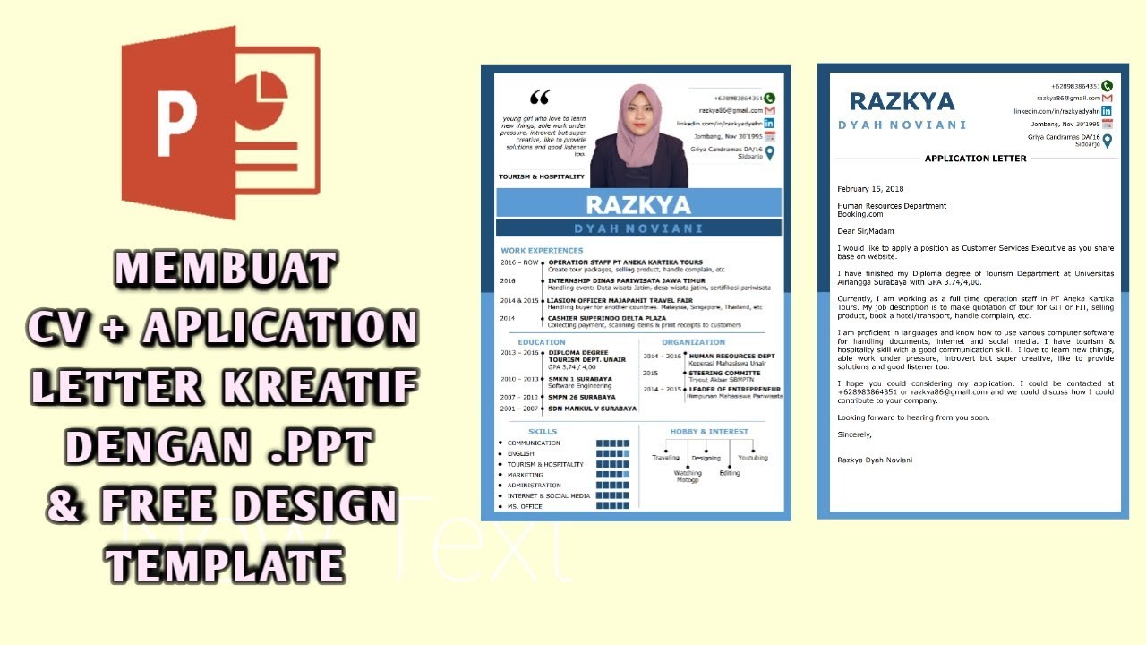 Detail Template Portofolio Lamaran Kerja Nomer 25