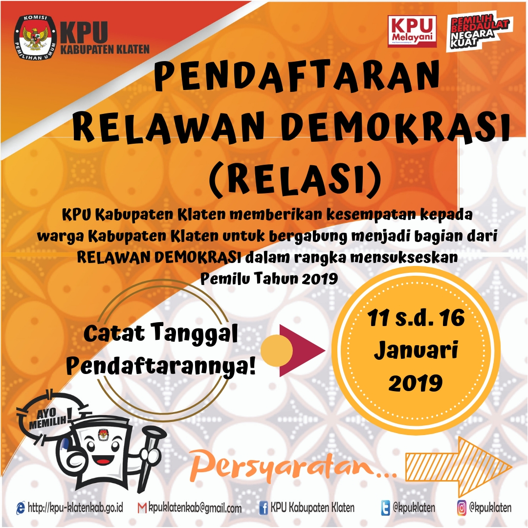 Detail Download Logo Relawan Demokrasi 2019 Nomer 36