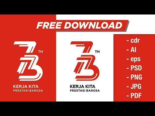 Detail Download Logo Resmi Hut Ri 73 Nomer 29