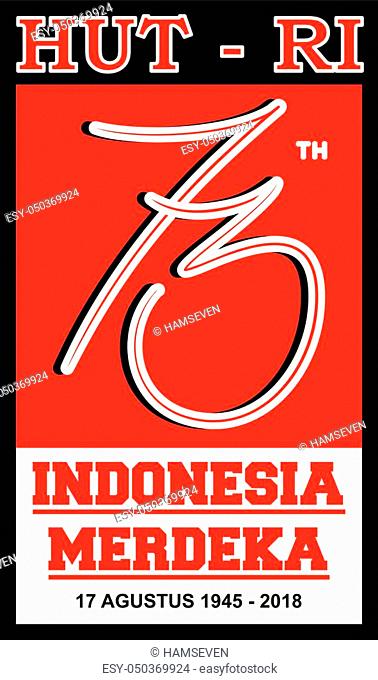 Download Logo Resmi Illusrator 73 Tahun Indonesia Merdeka - KibrisPDR