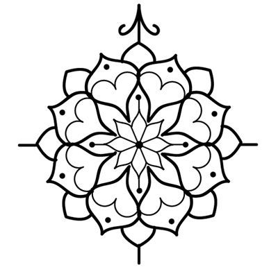 Detail Mandala Zeichnung Nomer 7