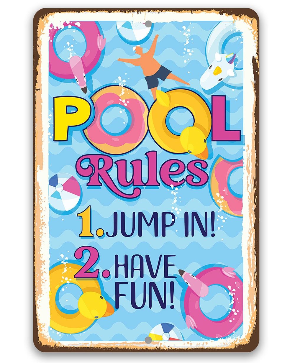 Detail Pool Jump Funny Nomer 16