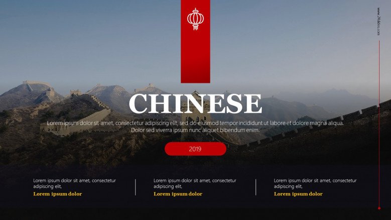 Detail Template Powerpoint China Nomer 18