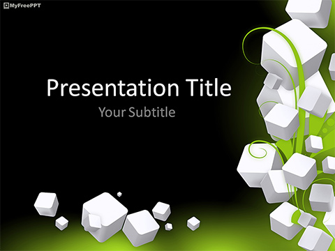 Detail Template Powerpoint Free 3d Nomer 19