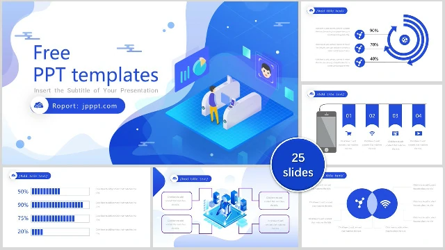 Detail Template Powerpoint Free 3d Nomer 36